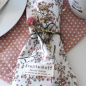 Preview: Serviette aus Baumwolle rosa Beeren von Krasilnikoff